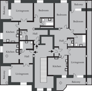 Two story floor plan